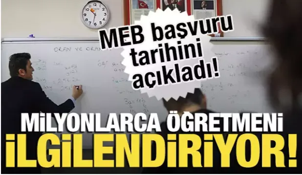 Milyonlarca öğretmeni ilgilendiriyor!