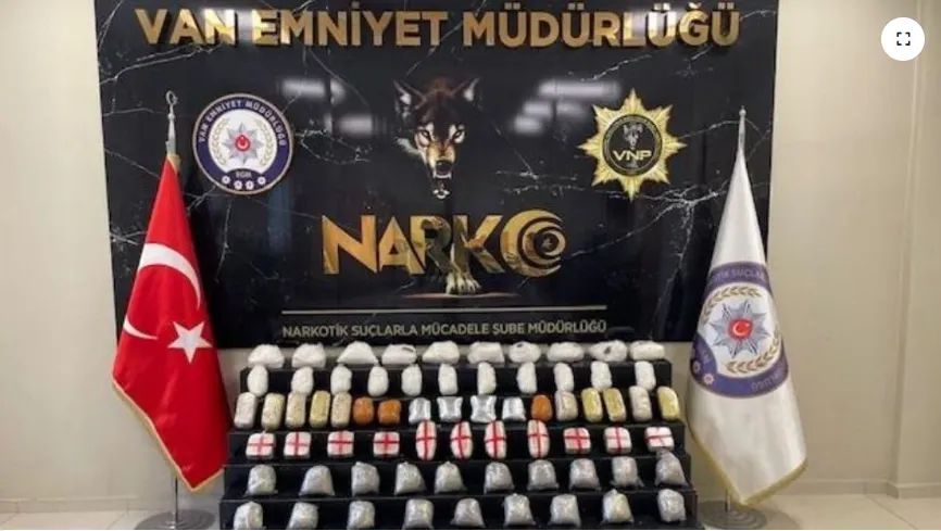 Van’da Narkotik Operasyon: 55 Kilo Uyuşturucu Ele Geçirildi