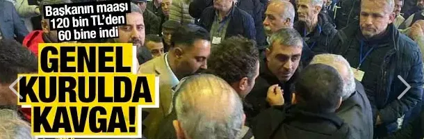 Genel kurulda maaş kavgası! Tepkiler üzerine 120 bin liralık maaş 60 bine indi...