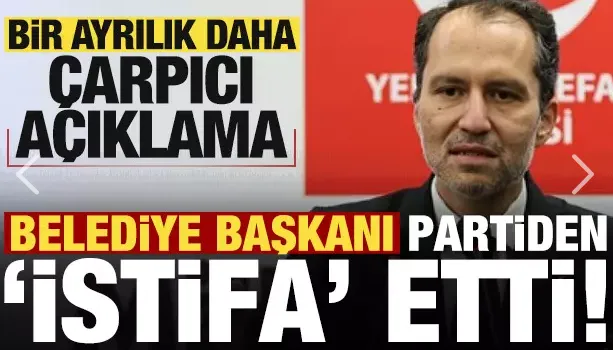 Bir belediye başkanı daha  istifa etti! Dikkat çeken açıklama