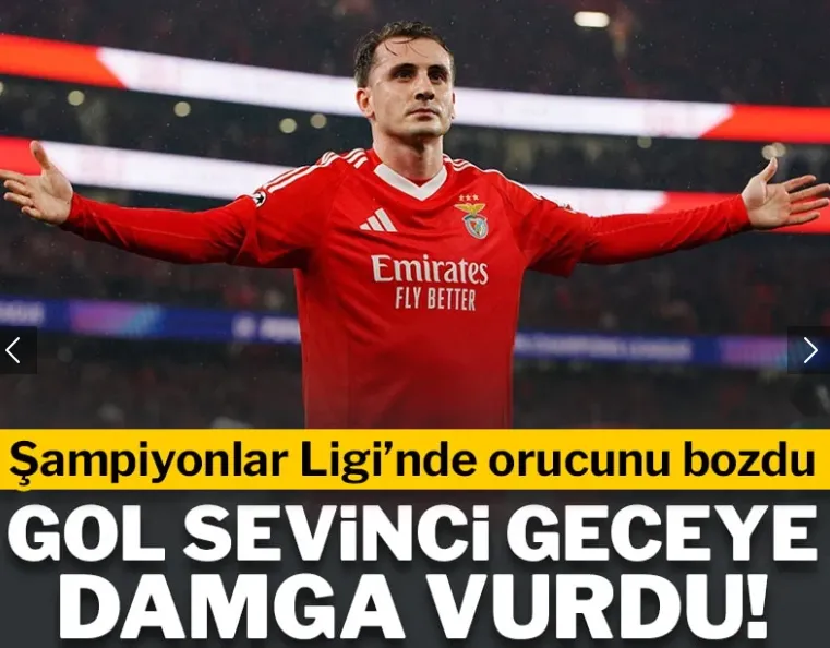 Kerem Aktürkoğlu orucu bozdu! Gol sevinci gündem oldu
