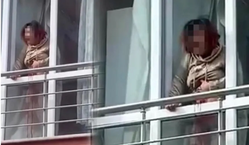 Korku dolu anlar... Çığlıklarıyla mahalleyi inletti