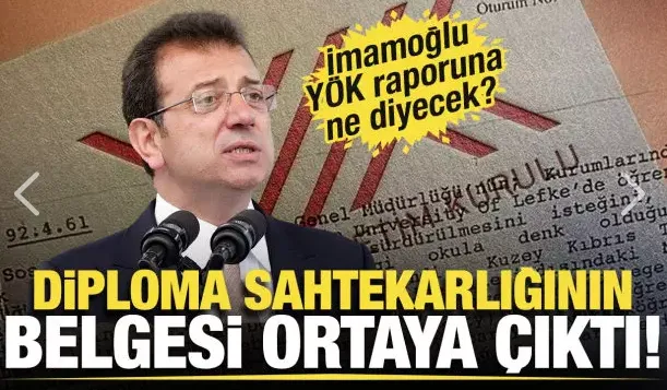 Diploma sahtekarlığının belgesi ortaya çıktı!