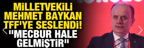 Milletvekili Mehmet Baykan, TFF