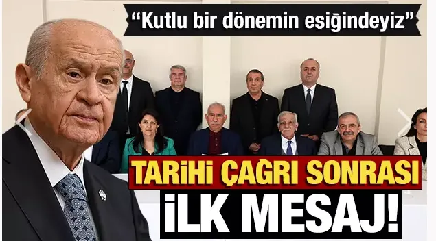 Öcalan’ın çağrısının ardından Bahçeli’den ilk açıklama: “Kutlu bir dönemin eşiğindeyiz”