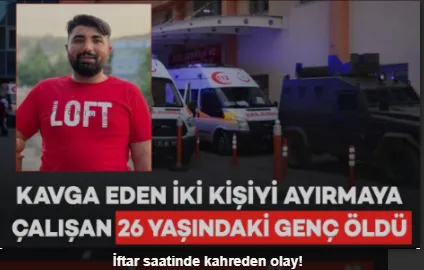 İftar saatinde kahreden olay!                 