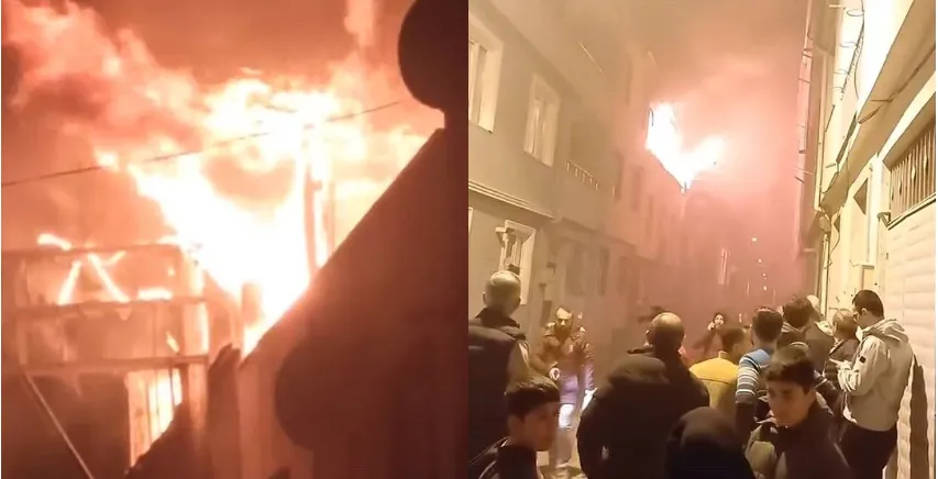 Bursa’da korkutan yangın
