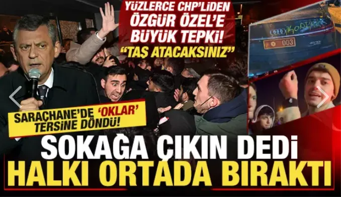 Sokağa çıkın dedi halkı ortada bıraktı!