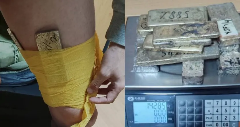 Bulgaristan gümrüğünde tır sürücüsü vücuduna sardığı 14 kilo altınla yakalandı