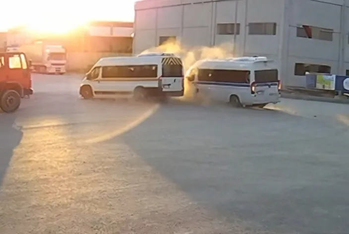 İşçi Servisi Kaza Yaptı: 19 Yaralı.