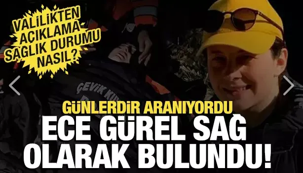 Belgrad Ormanı’nda kaybolan Ece Gürel sağ olarak bulundu