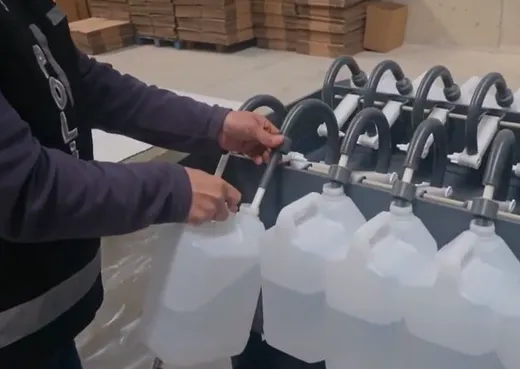 12 ton etil alkol ele geçirildi, 9 kişi gözaltında