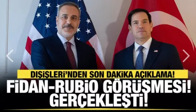 Fidan-Rubio görüşmesi! Suriye, Gazze ve Ukrayna konuşuldu!