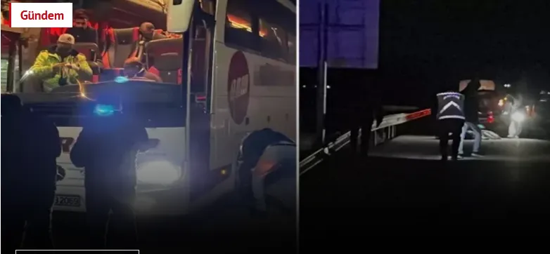 Otobüs sürücüsü kendini ihbar etti, parçalanmış ceset bulundu!