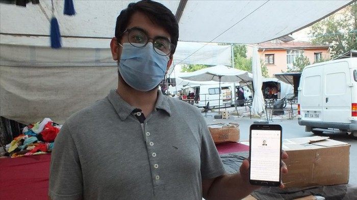 Pazar tezgahinda tip fakültesini kazandigini ögrendi